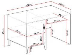Skrivebord Mavtoru 108 (Sort)
