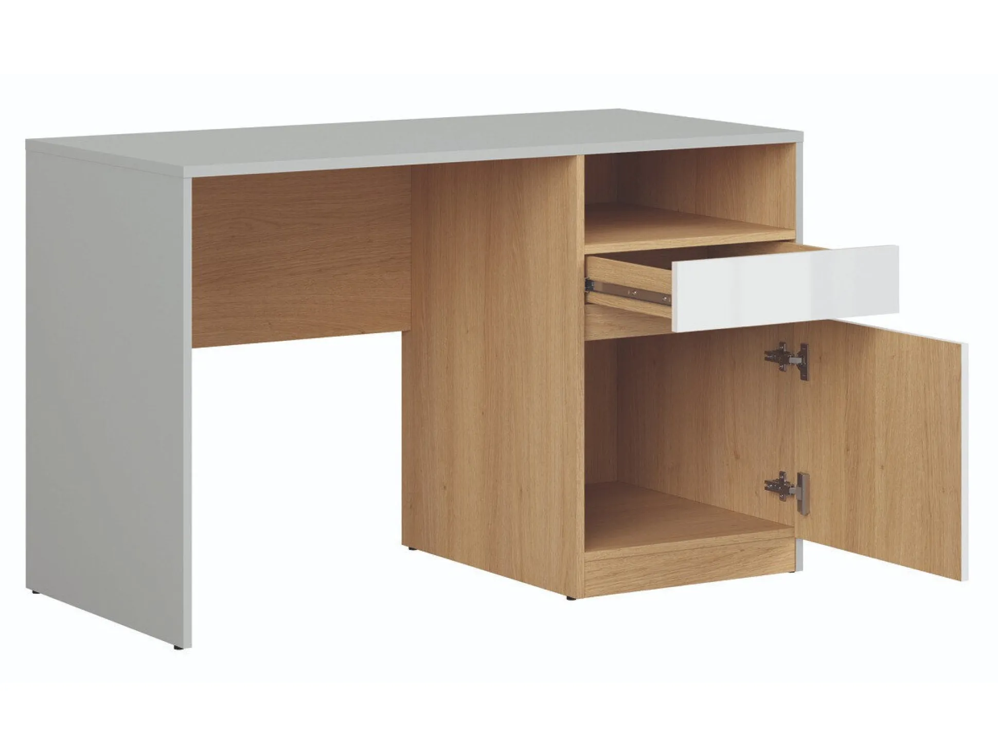 Skrivebord Nuevaru 100 (Glansfuld hvid)