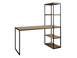 Skrivebord Oswego 107 (Brun + Sort)