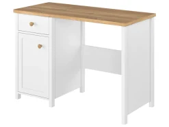 Skrivebord Romelbo 139 (Hvid + Egetræ)