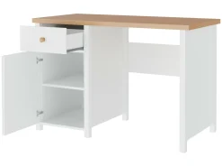 Skrivebord Romelbo 139 (Hvid + Egetræ)
