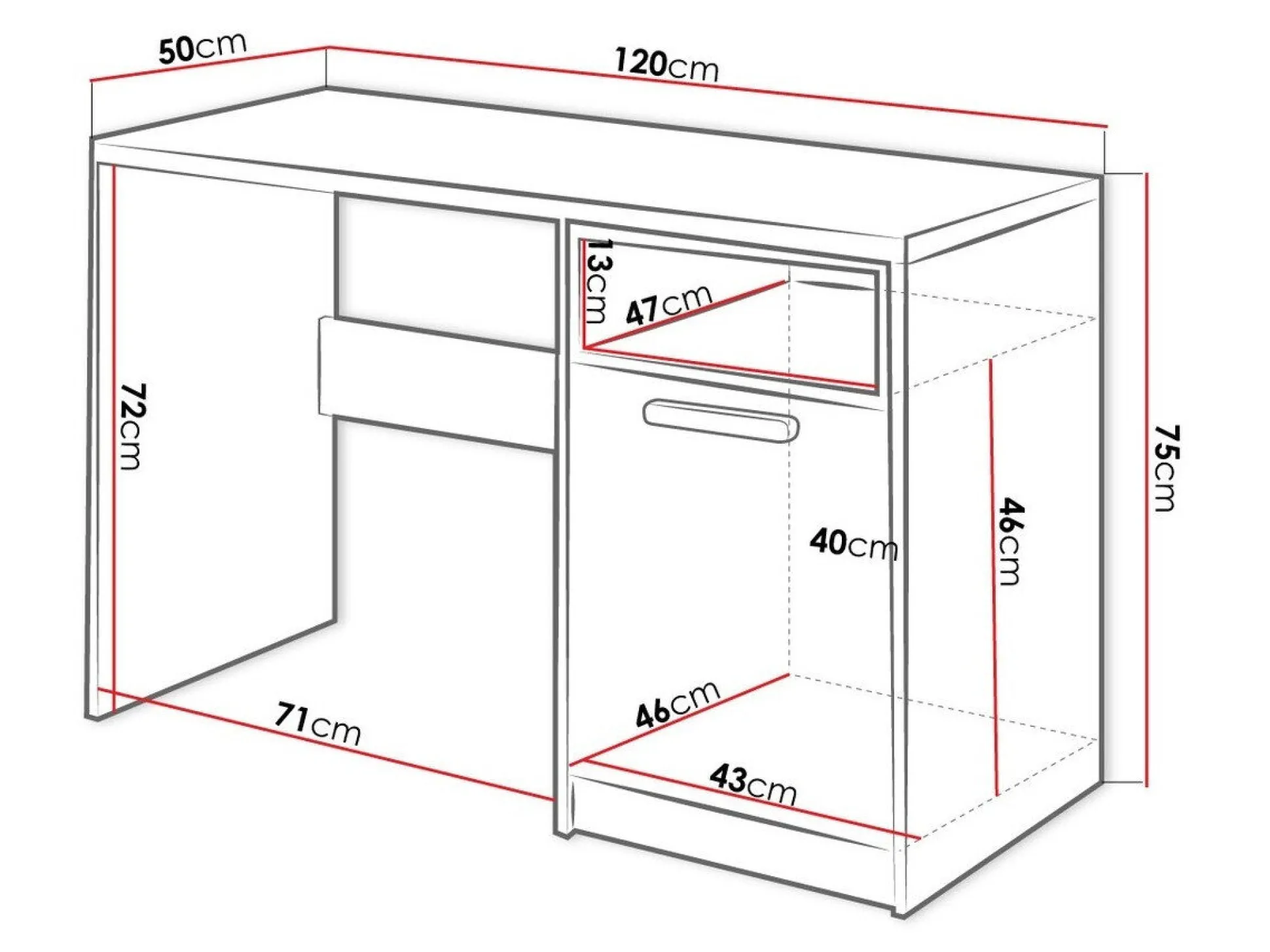Skrivebord Veravie 128