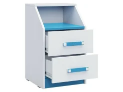 Skuffesektion Lorlare 116 (Hvid + Grå)