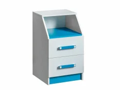 Skuffesektion Sorviru 102 (Hvid + Turkis)