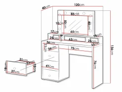 Sminkebord Austin 225