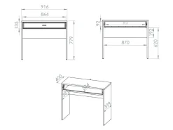 Sminkebord Avibale 105