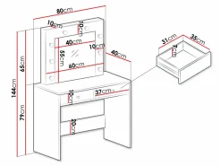 Sminkebord Bedford 102