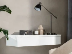 Sminkebord Delpher (Hvid + Glansfuld hvid)