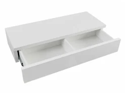 Sminkebord Delpher I (Hvid + Glansfuld hvid)