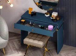 Sminkebord Flonovu 108 (Mørkeblå + Gylden)