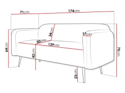 Sofa Comfivo Beatitudo II (Uttario Velvet 2978)