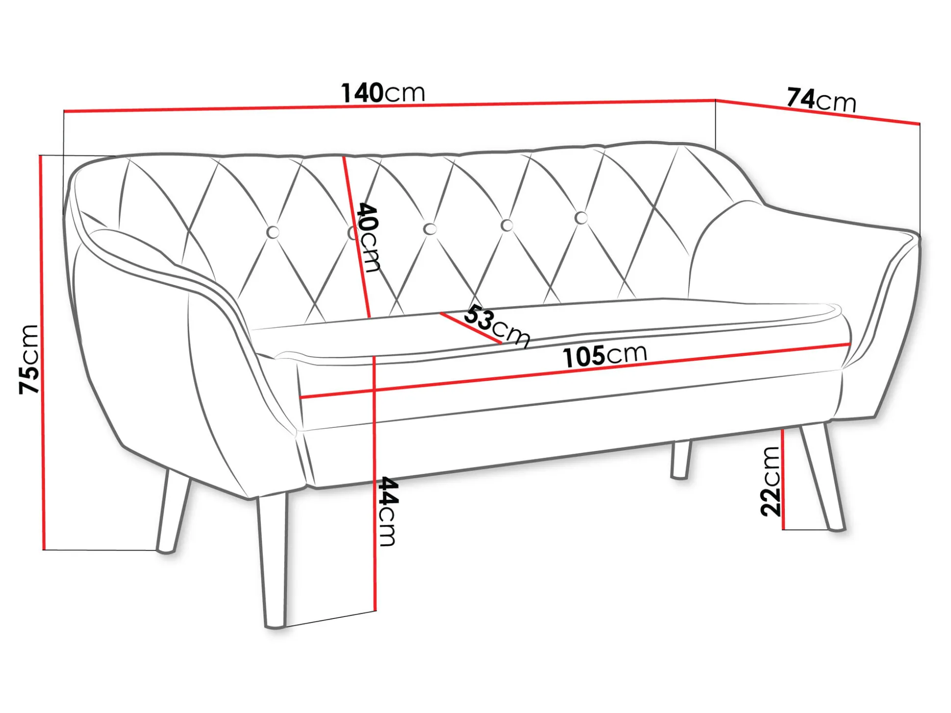 Sofa Glenview 107 (Kronos 14)