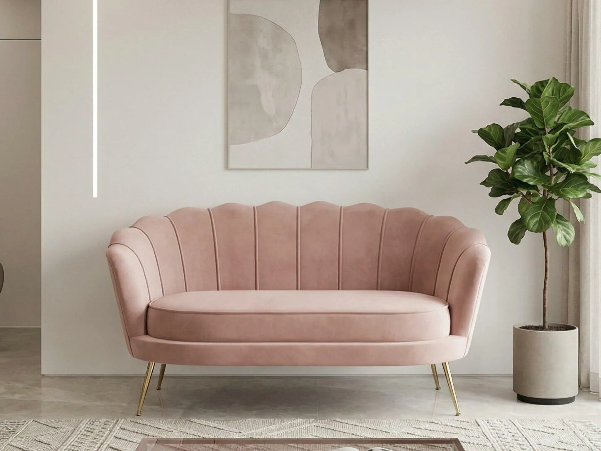 Sofa Houston 827 (Lyserød)