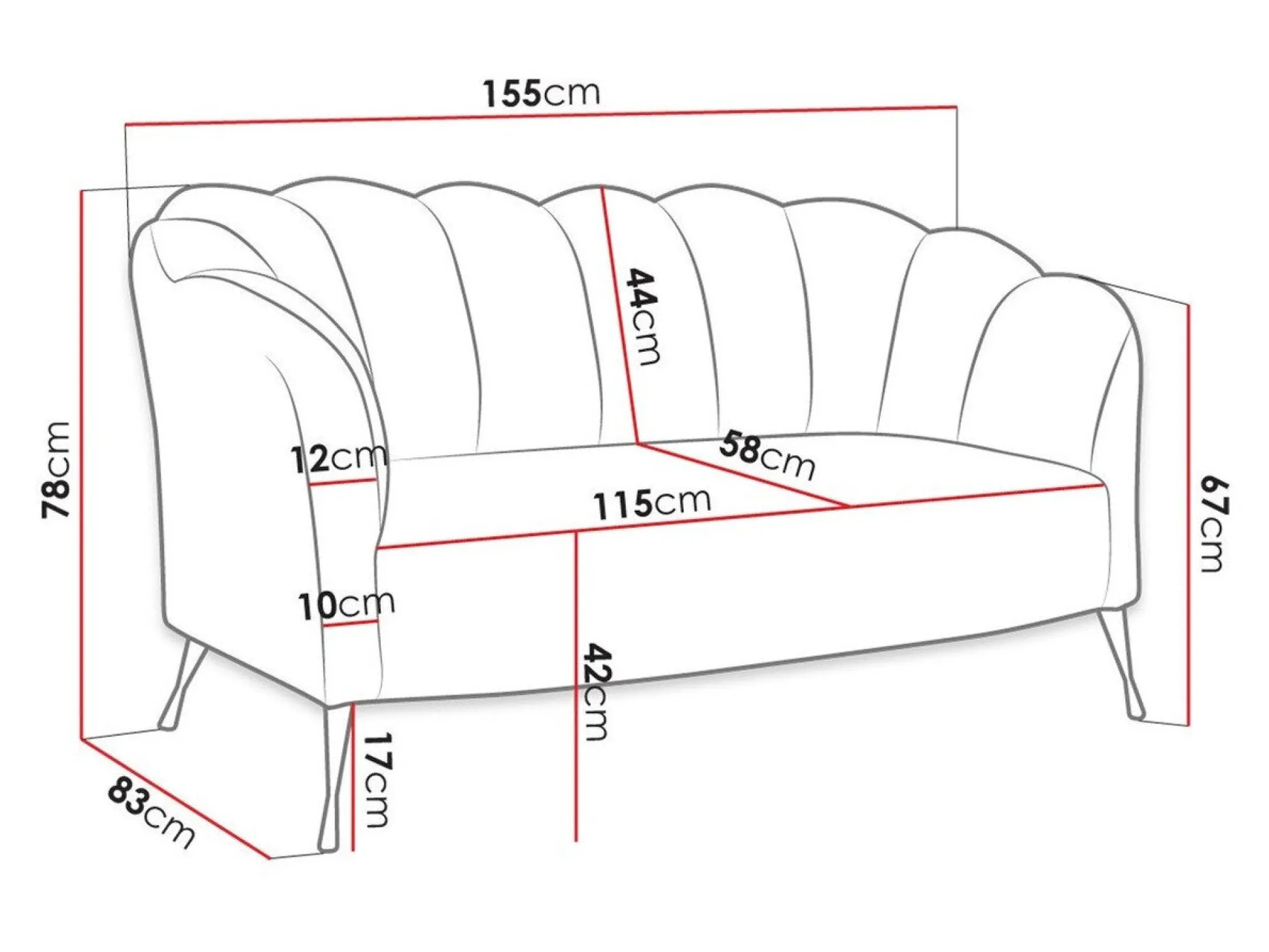 Sofa Providence 151 (Eureka 2121)