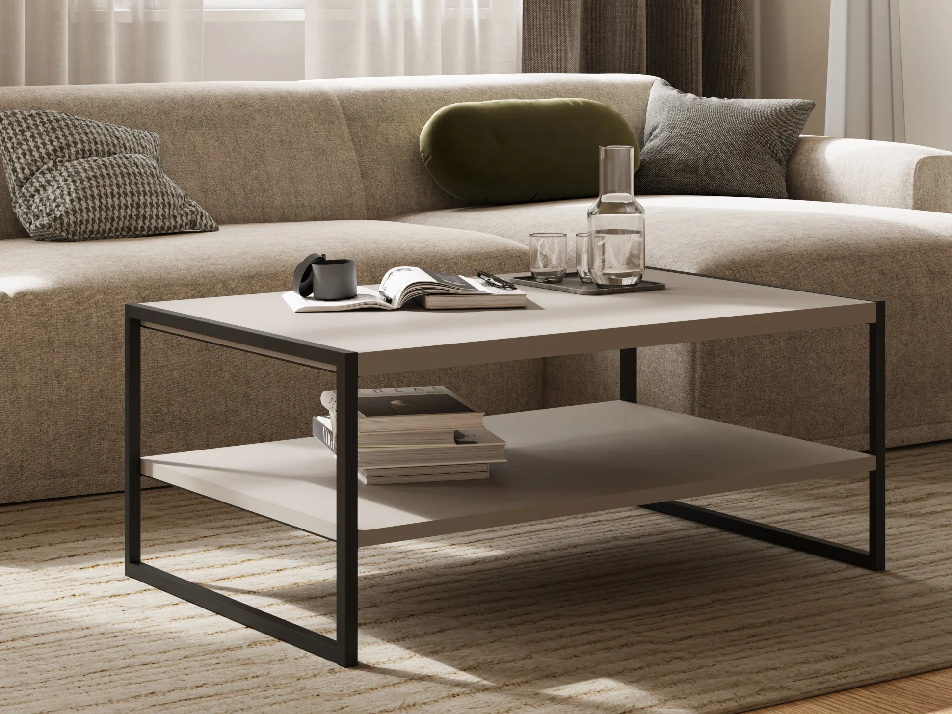 Sofabord Austin 381 (Congo + Sort)