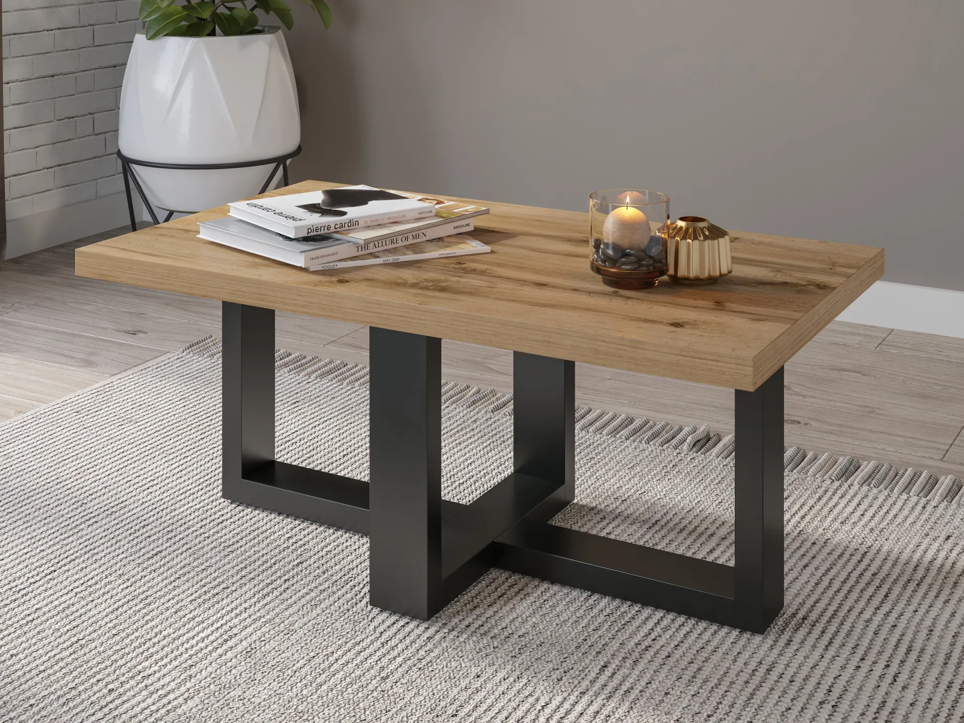 Sofabord Austin 317 (Sort + Wotan eg)