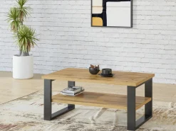 Sofabord Avicavu 110 (Wotan eg + Sort)