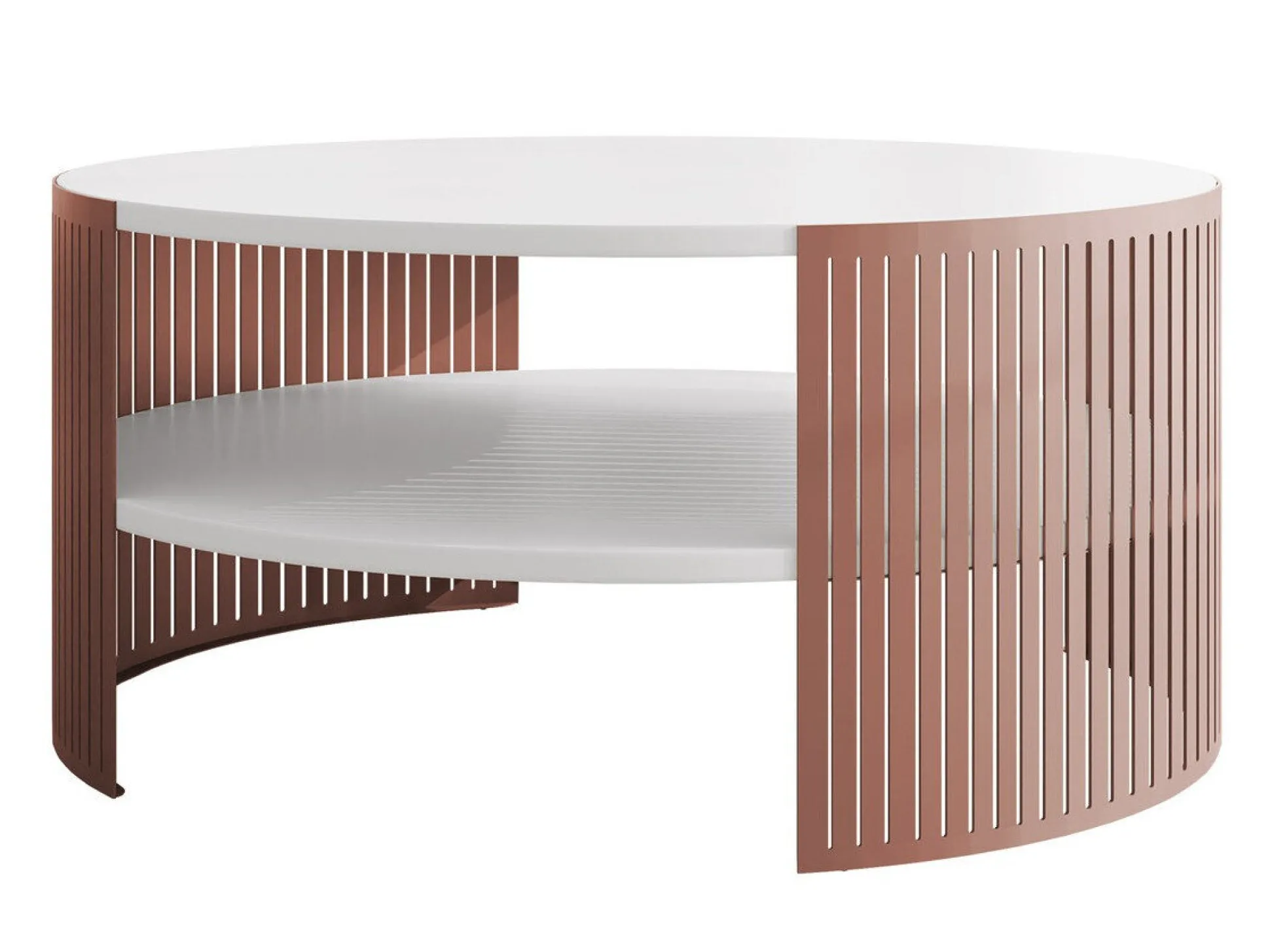 Sofabord Civer II (Lyserød + Hvid)