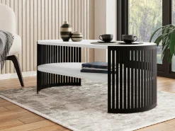 Sofabord Civer III (Sort + Hvid)