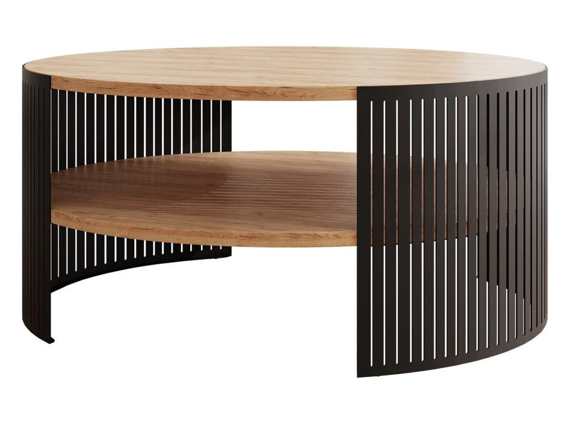 Sofabord Civer (Sort + Craft gylden eg)