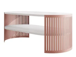 Sofabord Civer V (Lyserød + Hvid)