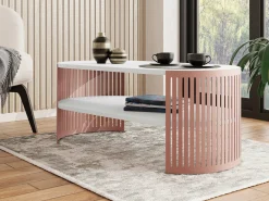 Sofabord Civer V (Lyserød + Hvid)