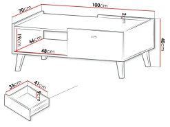 Sofabord Comfivo Hedera