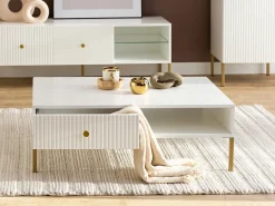 Sofabord Etliva 103 (Hvid + Gylden)