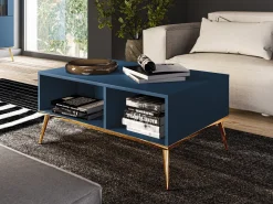 Sofabord Flonovu 106 (Mørkeblå + Gylden)