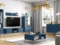 Sofabord Flonovu 106 (Mørkeblå + Gylden)