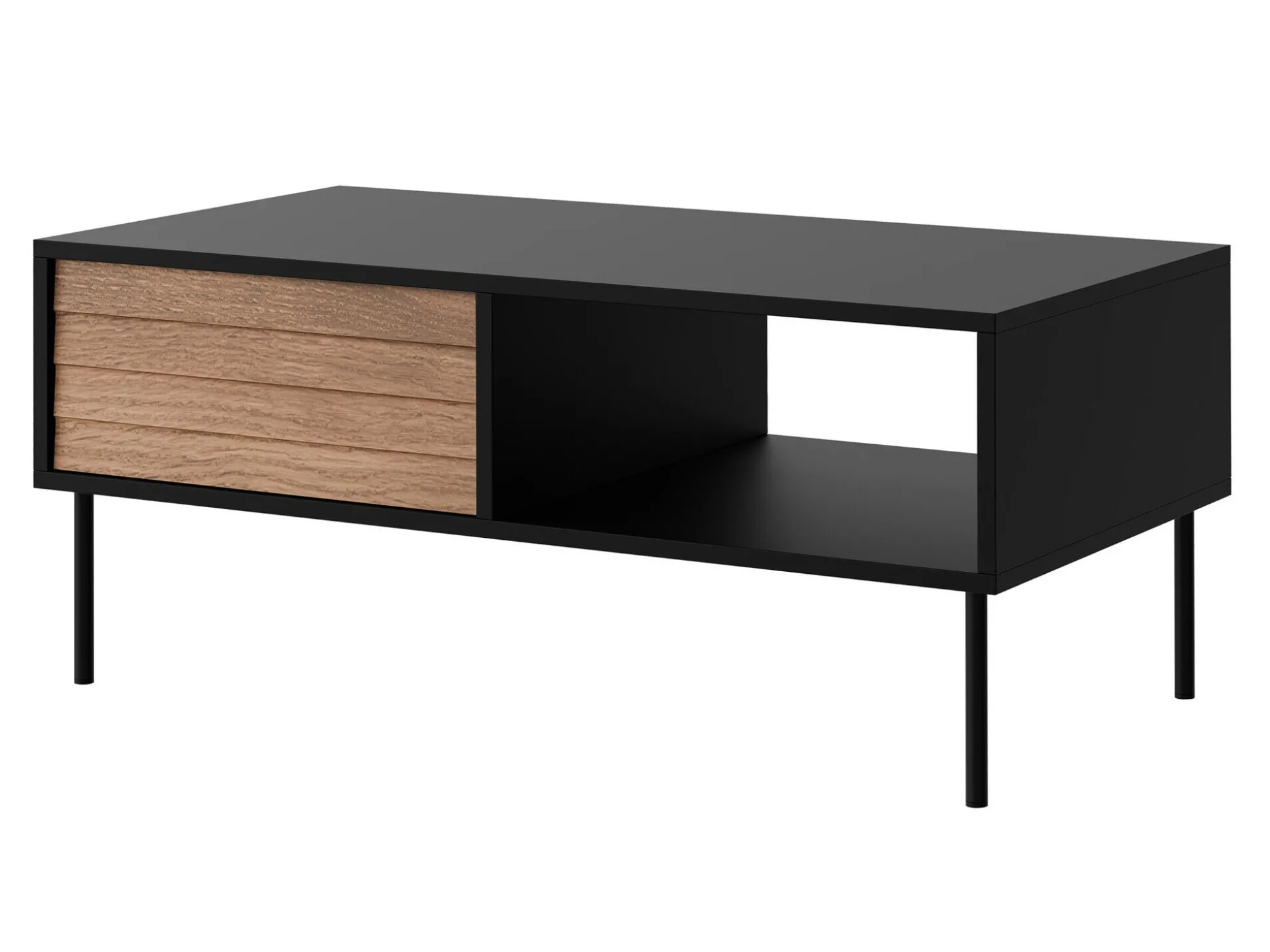 Sofabord Flosoru 103 (Valnød + Sort)