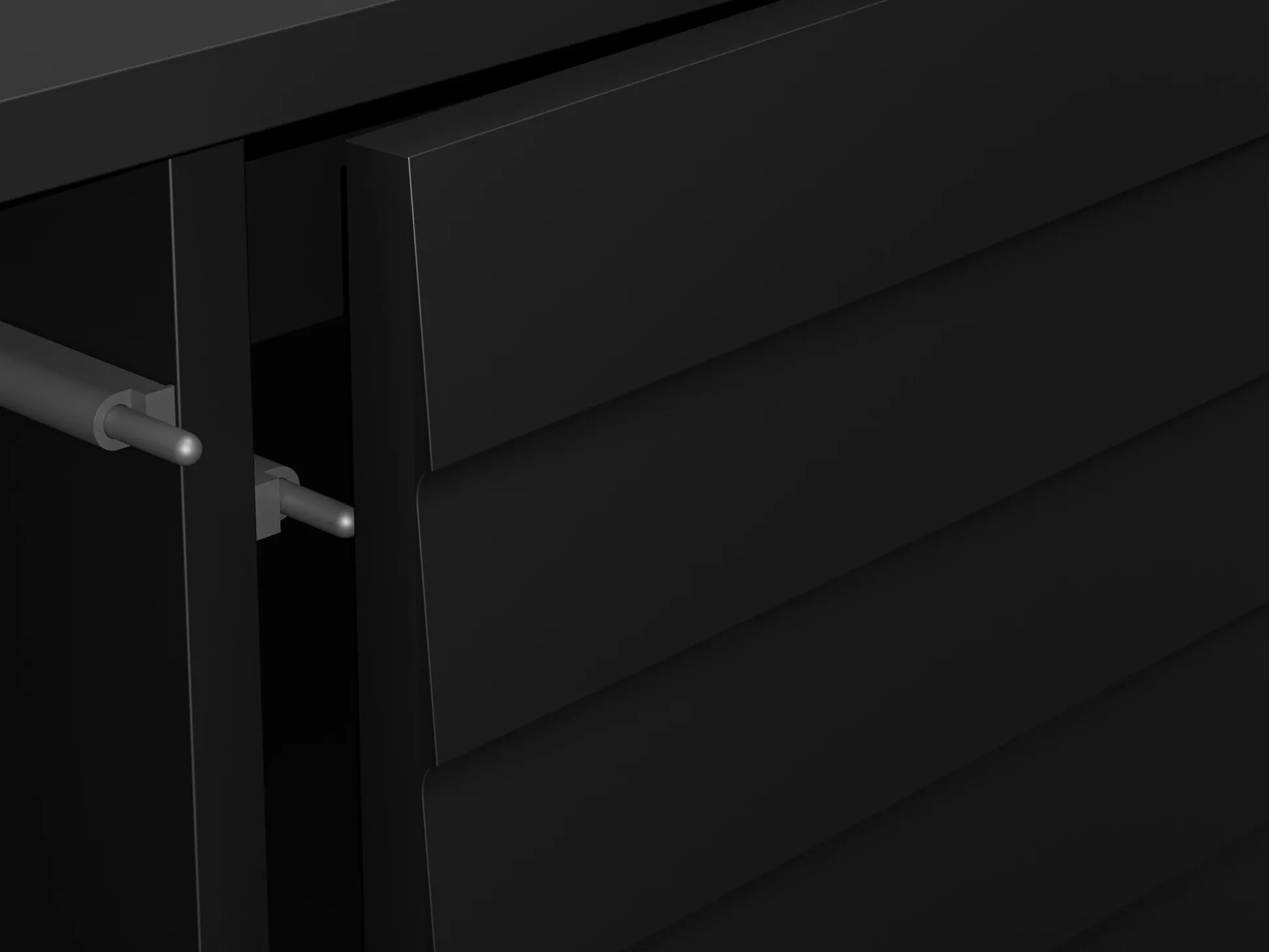 Sofabord Flosoru 103 (Valnød + Sort)