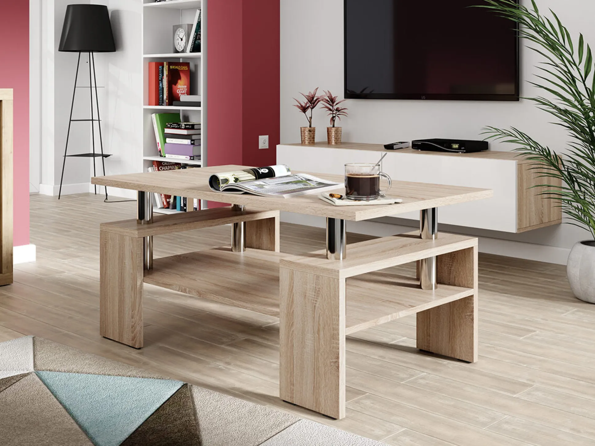 Sofabord Fortunal (Sonoma eg)