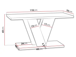 Sofabord Goodyear 128 (Artisan eg + Sort)