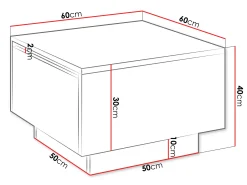 Sofabord Goodyear 133 (Sort marmor)