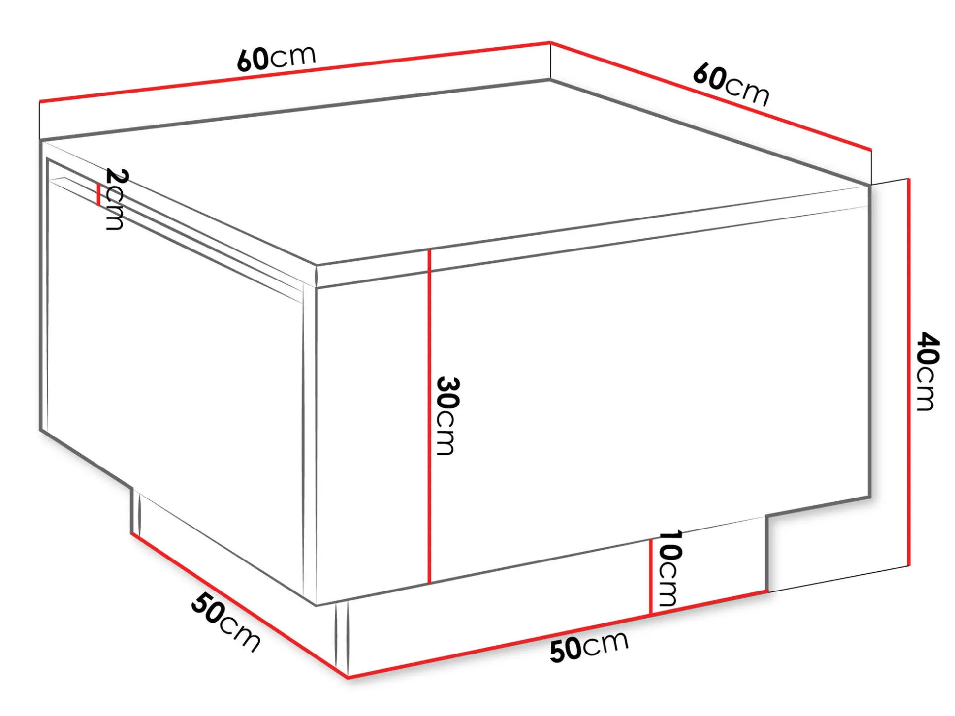 Sofabord Goodyear 133 (Sort marmor)