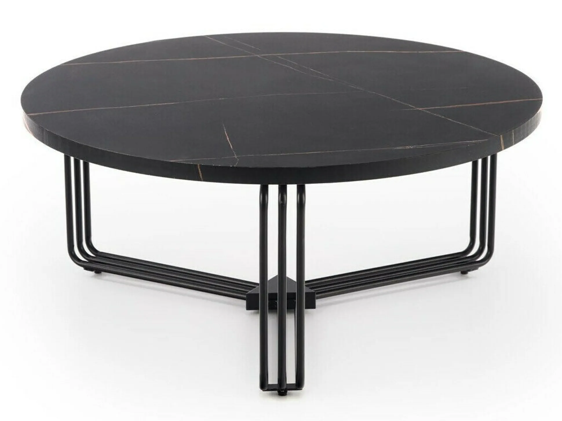 Sofabord Houston 1275 (Sort marmor + Sort)