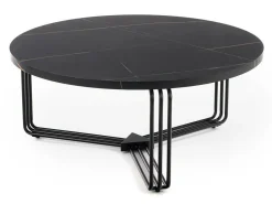 Sofabord Houston 1275 (Sort marmor + Sort)