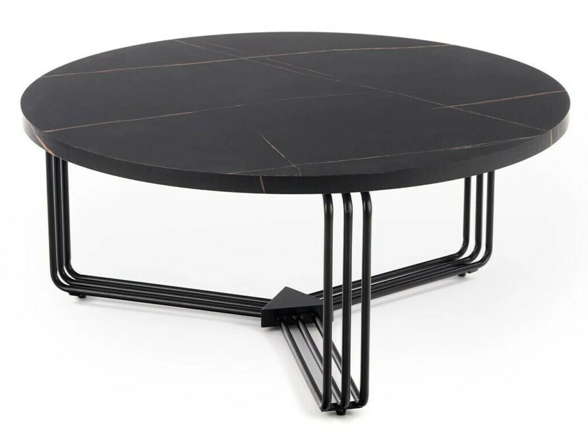 Sofabord Houston 1275 (Sort marmor + Sort)