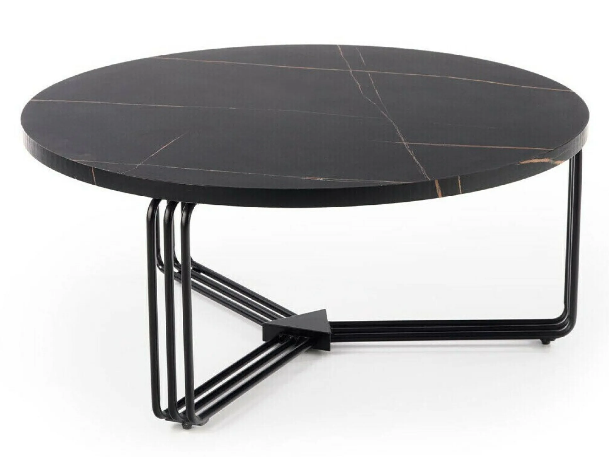 Sofabord Houston 1275 (Sort marmor + Sort)