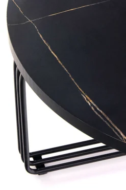 Sofabord Houston 1275 (Sort marmor + Sort)