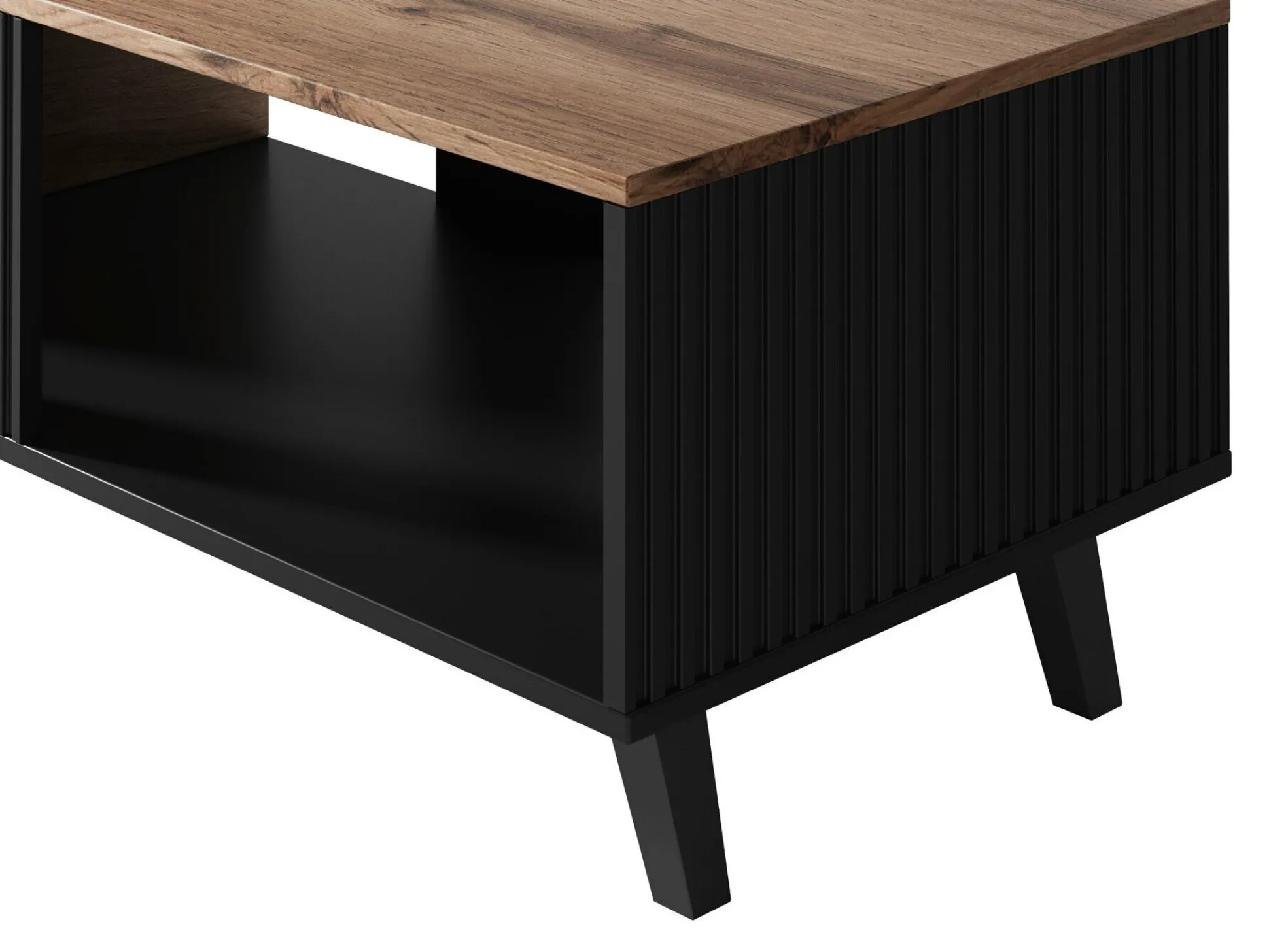 Sofabord Luelia 118 (Sort + Wotan eg)