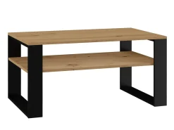 Sofabord Mandeville 208 (Artisan eg + Sort)
