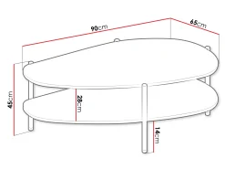 Sofabord Mavtoru 109 (Sort)
