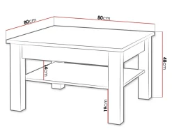 Sofabord Melfeli 115 (Sonoma eg)