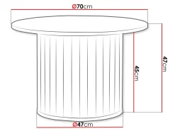 Sofabord Novmono 106 (Sort)