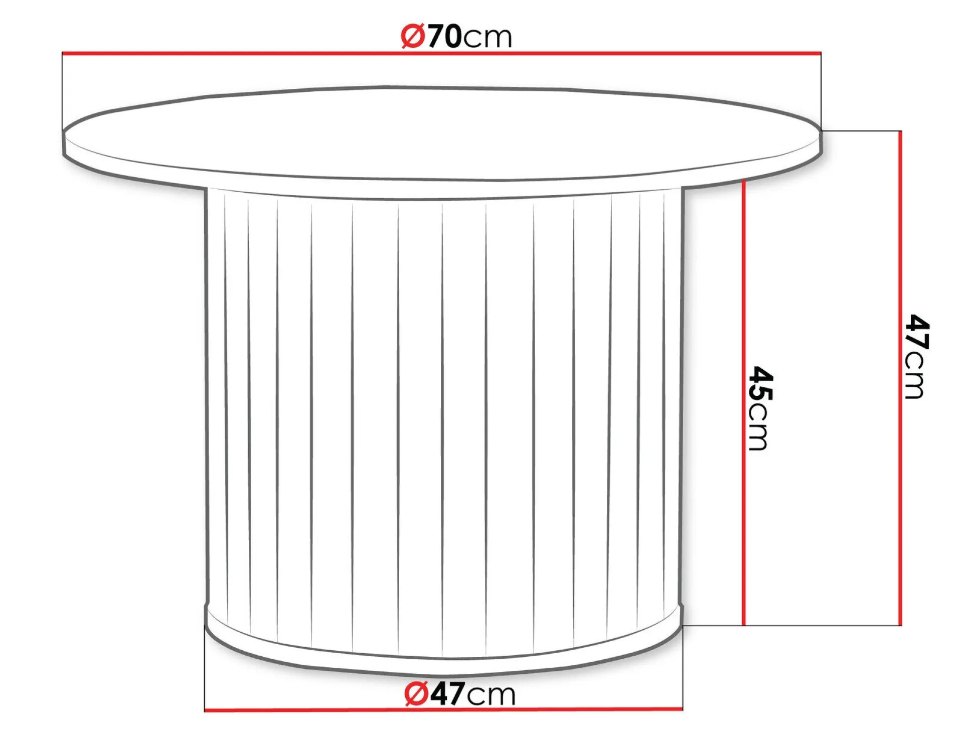 Sofabord Novmono 106 (Sort)