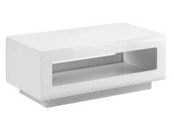 Sofabord Ophsalu 102 (Hvid + Glansfuld hvid)