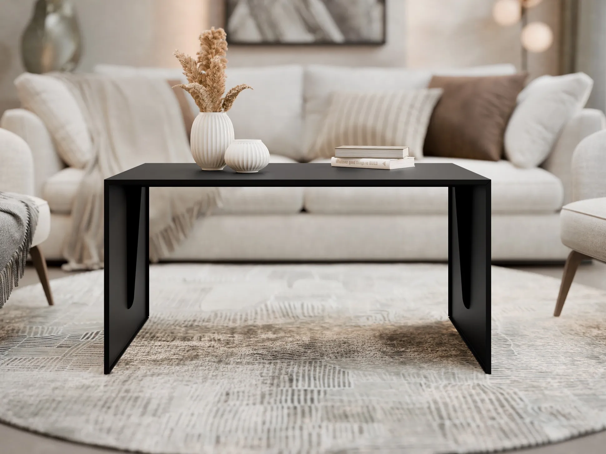 Sofabord Oswego 146 (Sort)