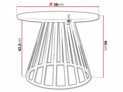 Sofabord Oswego 130 (Sort)